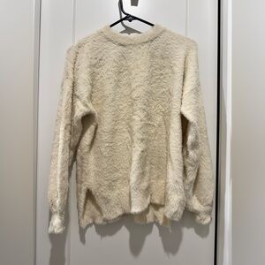 Wishlist Cozy Cream Crew Neck Sweater